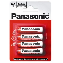 #PANASONIC batere zinko-uhlik. ZINC.CARBON AA/R6 ;BL4