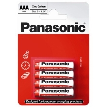 PANASONIC batere zinko-uhlik. ZINC.CARBON AAA/R03 ; BL4