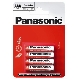 PANASONIC batere zinko-uhlik. ZINC.CARBON AAA/R03 ;BL4