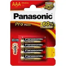 PANASONIC baterie alkalická PRO.POWER AAA/LR03 ;BL4