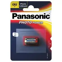 PANASONIC baterie lithiová foto. LITHIUM.POWER CR2 ;BL1