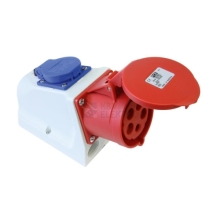 PCE zásuvka nástěnná 32A 5-pól. 400V+16A/250V IP44