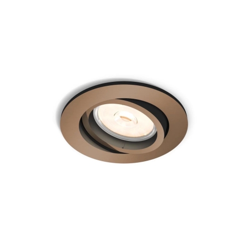 PHILIPS downlight "bodovka" Donegal 1xGU10 IP20 ; měď