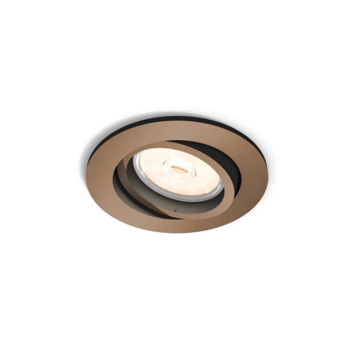 PHILIPS downlight "bodovka" Donegal 1xGU10lm/ IP20 ; měď˙