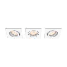 PHILIPS downlight "bodovka" Enneper 3xGU10 IP20 ; bílá 3-pack