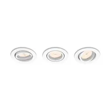 PHILIPS downlight "bodovka" Enneper 3xGU10 IP20 ; bílá 3-pack