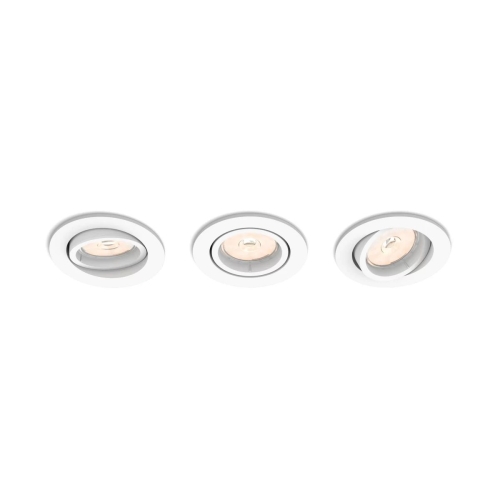 PHILIPS downlight "bodovka" Enneper 3xGU10 IP20 ; bílá 3-pack