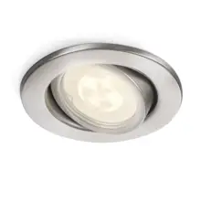 PHILIPS downlight "bodovka" Fresco 1xGU10 IP23 ; nerez
