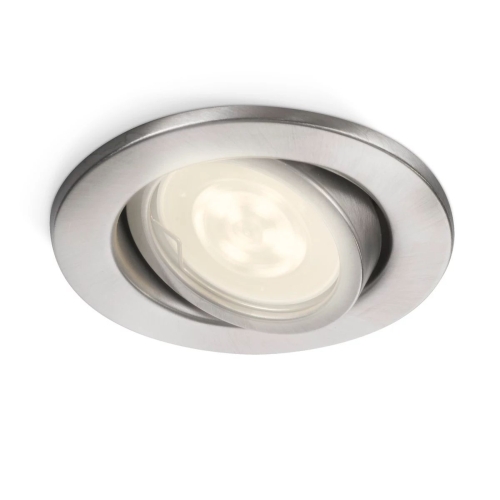 PHILIPS downlight "bodovka" Fresco 1xGU10 IP23 ; nerez