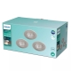 PHILIPS downlight Dive Bathroom 5.5W 350lm/827/36° IP65 ; nikl 3-pack˙