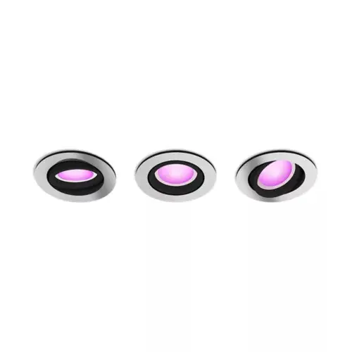 PHILIPS HUE Centura Hue recessed R. aluminium 3x5.7W