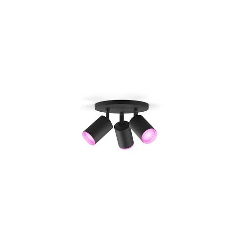PHILIPS HUE Fugato plate/spiral black 3x5.7W 240V
