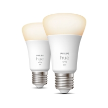 PHILIPS HUE LED bulb A60 9W/60W E27 2700K 806lm Dim set-2ks