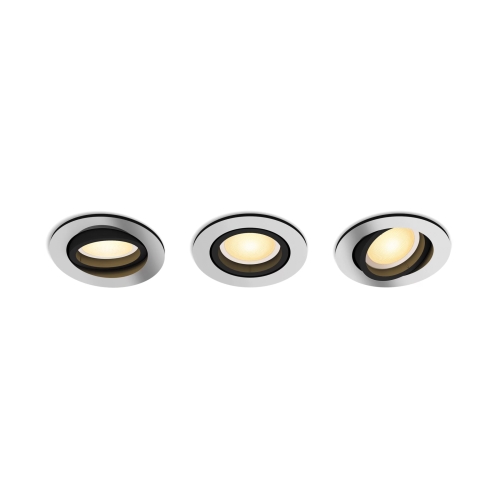PHILIPS HUE Milliskin Hue recessed R. Alu 3x4.2W