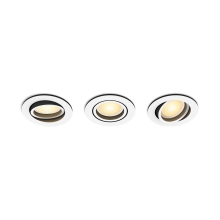 PHILIPS HUE Milliskin Hue recessed R. white 3x4.2W