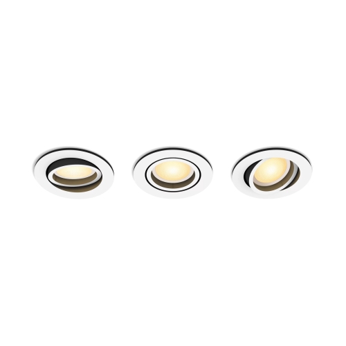 PHILIPS HUE Milliskin Hue recessed R. white 3x4.2W