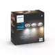 PHILIPS HUE svít.down.LED Milliskin 1x5W GU10 350lm/822-65/WA IP20 ; bílá 3-pack