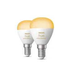 PHILIPS HUE-WA kapka P45 5.1W E14 2000-6500K 470lm Dim EU set-2ks˙