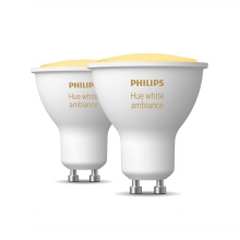 PHILIPS HUE WA LED reflector PAR16 4.3W GU10 2200-6500K 250lm Dim EU 2-pack