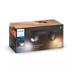 PHILIPS HUE-WA svít.přisaz.LED Buckram 2x5W GU10 700lm/822-65/WA IP20 ; černá