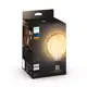 PHILIPS HUE-WA WHITE filam.globe G125 7W/NIL E27 2100K 550lm Dim