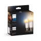 PHILIPS HUE-WA žárovka A60 6W/40W 2200-6500K 800lm Dim 2-pack˙