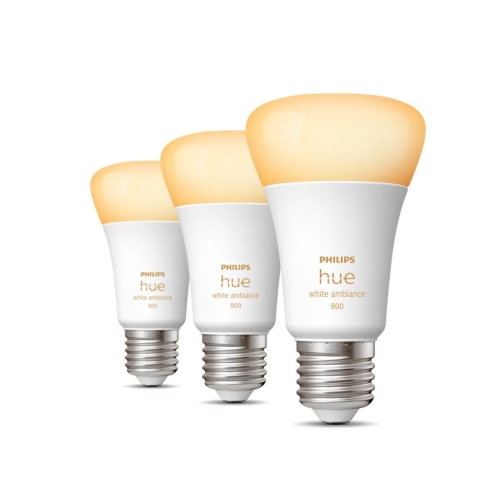 PHILIPS HUE-WA žárovka A60 6W/40W 2200-6500K 800lm Dim 3-pack˙