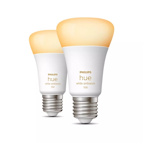 PHILIPS HUE-WA žárovka A60 8W/75W E27 2200-6500K 1100lm Dim set-2ks˙