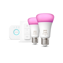 PHILIPS HUE-WCA starter.kit; brána+1xsw.+2xA60 9W/60W E27 2000-6500K/ RGB