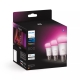 PHILIPS HUE-WCA žárovka A60 6.5W/60W E27 2000-6500K/RGB 800lm Dim 3-pack˙
