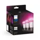 PHILIPS HUE-WCA žárovka A60 6.5W/60W E27 2000-6500K/RGB 800lm Dim 3-pack˙