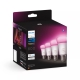 PHILIPS HUE-WCA žárovka A60 6.5W/60W E27 2000-6500K/RGB 800lm Dim 4-pack˙