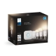 PHILIPS HUE-WHITE kit; brána+sw. + 3xA60 9.5W/75W E27 2700K 1100lm Dim 25Y EUR