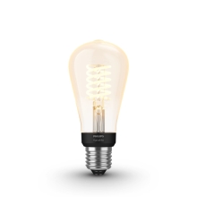PHILIPS HUE WHITE LED filam.bulb ST64 7W/NIL E27 2100K 550lm Dim EUR
