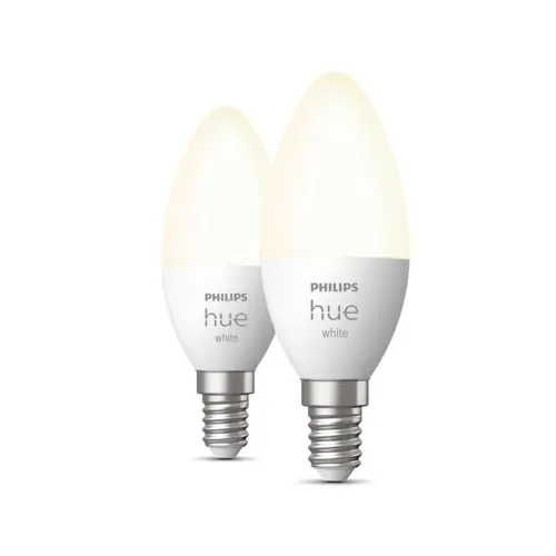 PHILIPS HUE-WHITE svíčka B39 5.5W E14 2700K Dim EU set-2ks˙