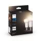 PHILIPS HUE-WHITE žárovka A60 9.5W/75W E27 2700K 1100lm Dim EU 2-pack˙