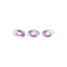 PHILIPS HUE Xamento Hue recessed chrome 3x4.2W