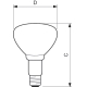 PHILIPS infražárovka BR125 IR 150W 230V E27 čirá