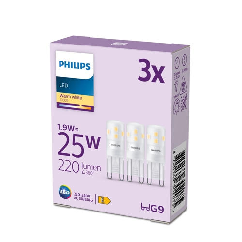 PHILIPS LED 25W G9 WW ND 3CT/6 EC