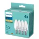 PHILIPS LED 40W B35 E14 WW FR ND 4PF/6 DISC
