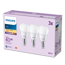 PHILIPS LED 40W P45 E14 WW FR ND 3CT/8 EC