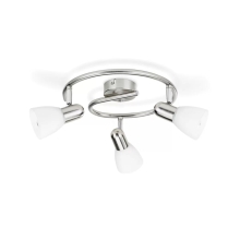 PHILIPS LED bodové svítidlo Burlap 3xE14 IP20 ;nikl