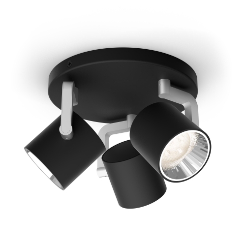 PHILIPS LED bodové svítidlo BYRL 3x4.5W ;černá