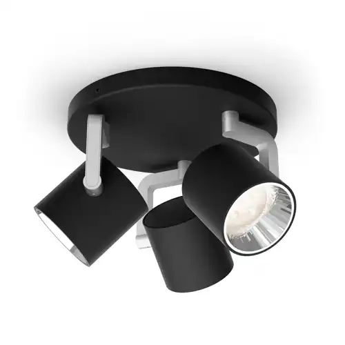 PHILIPS LED bodové svítidlo BYRL 3x4.5W ;černá