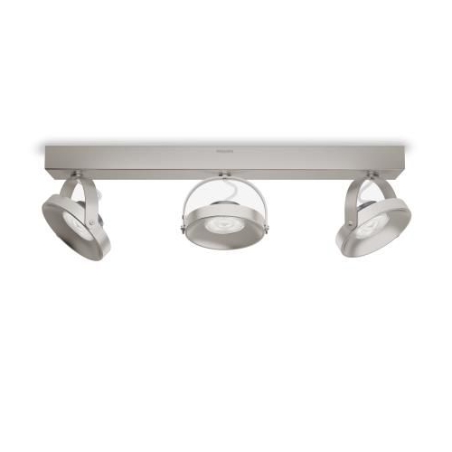 PHILIPS LED bodové svítidlo Spur 3x4.5W ;nickel