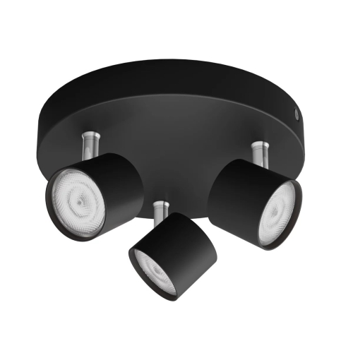 PHILIPS LED bodové svítidlo Star 3x4.5W 1500lm/827/45° IP20 ;černá