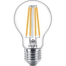 PHILIPS LED bulb Classic A60 10.5W/100W E27 2700K 1521lm NonDim 15Y čirá BL