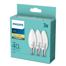 PHILIPS LED candle B35 5.5W/40W E14 2700K 470lm NonDim 15Y opál 3BL