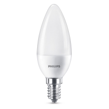 PHILIPS LED candle B38 7W/60W E14 4000K 830lm NonDim 15Y opál BL