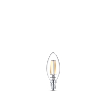 PHILIPS LED candle.filam. B35 4.3W/40W E14 2700K 470lm NonDim 15Y 3-pack
